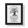 Copy of Liberty Tree Framed Vertical Poster - Appeal to Heaven USA