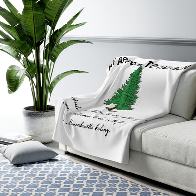 ATH Massachusetts Sherpa Fleece Blanket - Appeal to Heaven USA