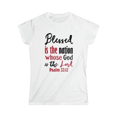Psalm 33 Women's Softstyle Tee - Appeal to Heaven USA